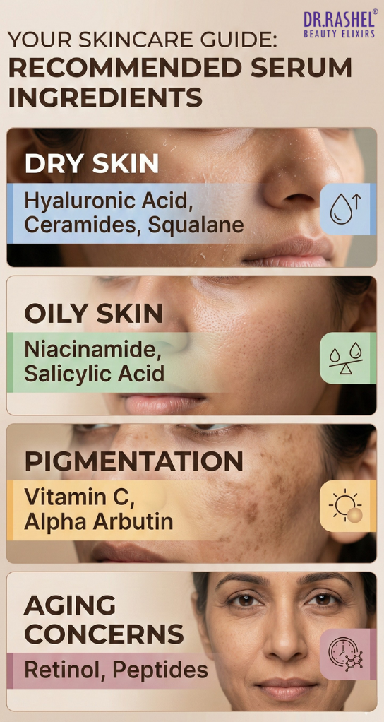 Serum Ingredients for Different Skin Concern